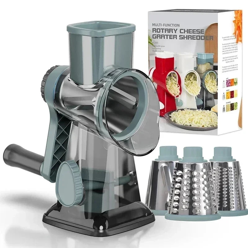 3-in-1 Rotary Cheese Grater